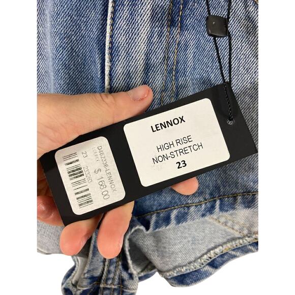 NWT Carmar Los Angelos High Rise SZ 23 Lennox Shorts Y2K Denim Micro Concert - Picture 4 of 9